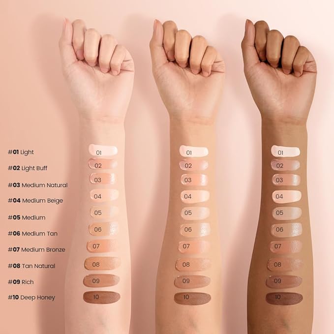 Kaely Liquid Concealer for Older Women, Under Eye Brightener Full Coverage Concealer for Dark Circles, Color Correcting Foundation Face Makeup Waterproof, Vegan & Cruelty-Free, 06 Medium Tan