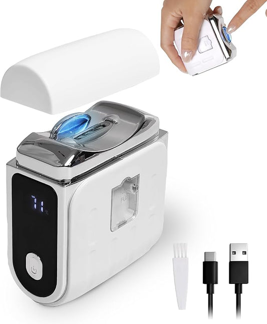 2026 Upgraded Electric Nail Clipper, Automatic Nail Trimmer with Digital Display, 3 Speeds, LED Light & German Alloy Blade, USB Rechargeable with Clip Storage, Safe for Adults, Seniors & Baby
