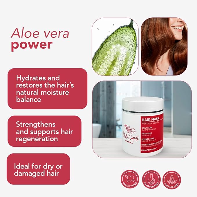 I Belli Capelli Ravenna Hair Straightening Kit – Blond Hair B-tox & Aloe Vera Mask – Anti-Frizz, Intense Hydration & Shine – Formaldehyde-Free B-otox Hair Treament For Blond Hair (2-Pack)