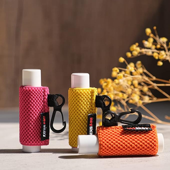 5PCS Lip Balm Holder Keychain Lipstick