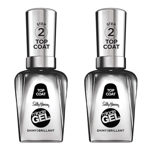 Sally Hansen Miracle Gel™, Clear Top Coat 101, Long Lasting, Gel-Like Formula, No UV Lamp Needed, Clear Nail Polish