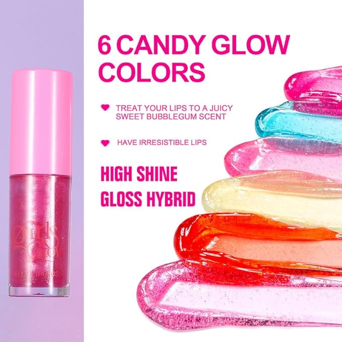 Jelly Lipstick Hydrating Glow Lip Oil, Glasting Water Hydrating