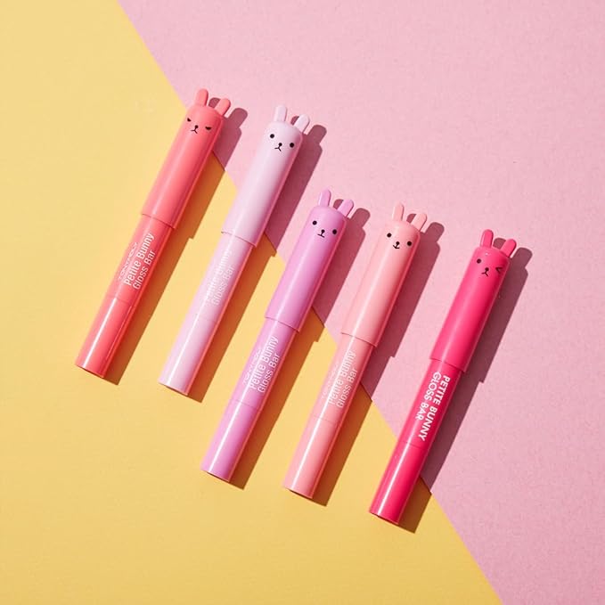 TONYMOLY Petit Bunny Lip Gloss for Women, Easter Basket Stuffer, Long Lasting Lip Crayon, Korean Lip Gloss, Vitamin E Enriched, Soften & Moisturize Lips, Juicy Orange
