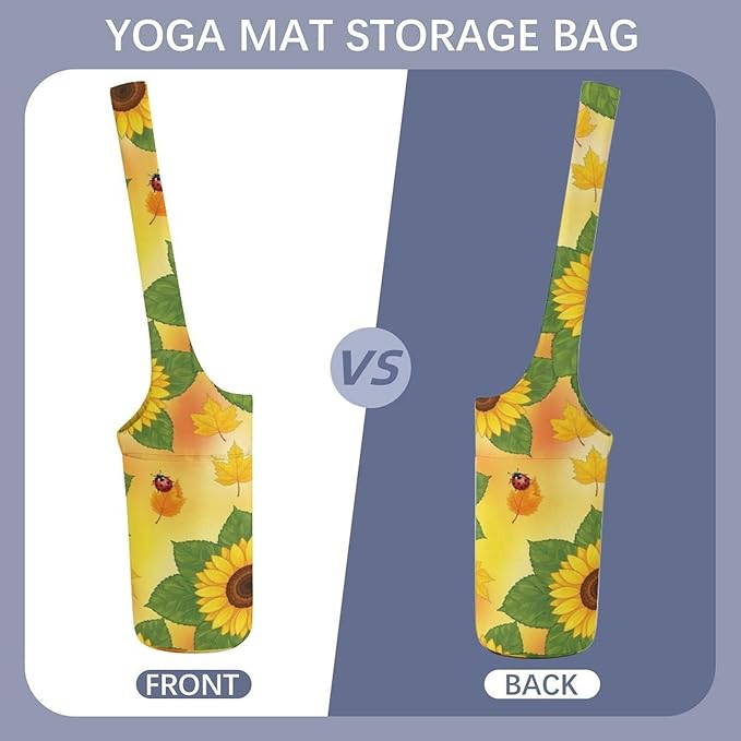 Portable Yoga Mat Carrier Single Shoulder Bag with Pocket Spacious for Yoga Gym Fitness Travel