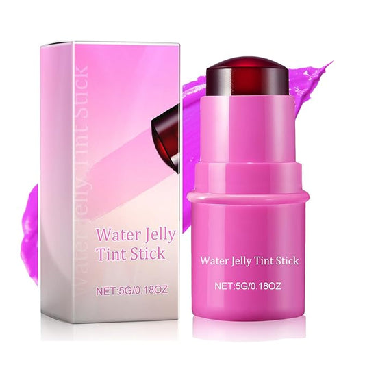 Milk Cooling Water Jelly Tint, Jelly Blush Stick Makeup Jelly Tint, Milk Jelly Blush, Cruelty Free, Blush Stick for Cheeks and Lips