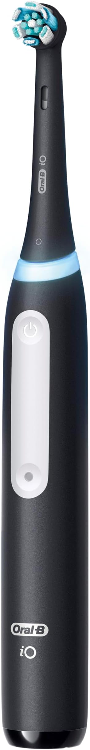 Oral-B iO Deep Clean Rechargeable Electric Toothbrush, Black, iO Series 3 Limited, 2 Brush Heads, Travel Case, Pressure Sensor, 3 Cleaning Settings