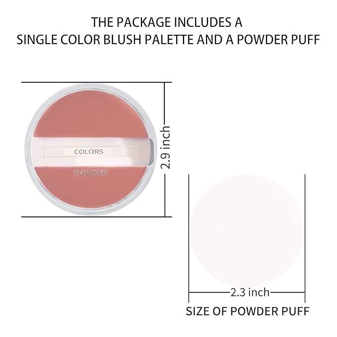 Boobeen Powder Blush Matte Blush, Highly Pigmented Beauty
