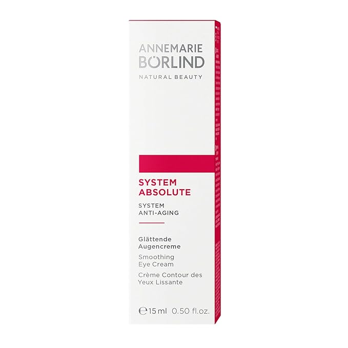 ANNEMARIE BÖRLIND - SYSTEM ABSOLUTE Smoothing Eye Cream - Vitamin C, Darutoside and Caffeine Eye Wrinkle Smoothing - Tones, Plumps, and Rejuvenates - 0.5 Fl Oz