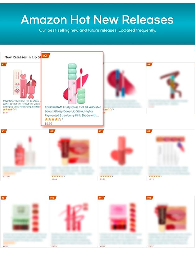 COLORGRAM Fruity Glass Tint Pearl Gloss | Lip 11 Oz