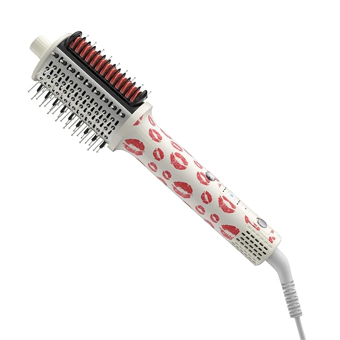 Ellena E1 Blow Dryer + Straighten Hair Brush Dual Mode, Hot Air Brush with 110000RPM High Speed Brushless Motor/Oval Air Barrel/3D Teeth Heated Comb/Handheld Cored, Styler Tool for All Hair Types
