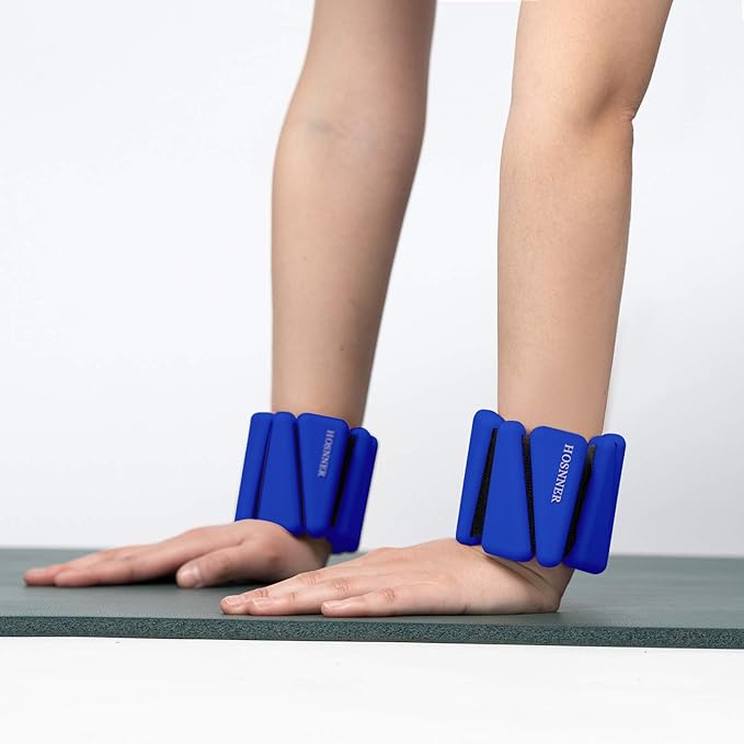 Adjustable Women Wrist Weights - Silicone Bracelet Button 1 LB 2 Per