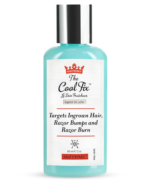 Shaveworks The Cool Fix Aftershave for Women: Pubic Hair Removal, Razor Bumps, Razor Burns, Ingrown Hair Treatment – After Shaving Post Waxing Bikini Area Moisturizing Skin Care Gel 2 Fl Oz