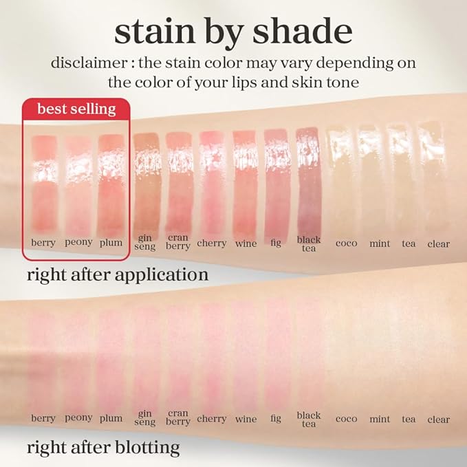 NOONI Korean Lip Oil - Appleclear | Long-Lasting, Moisturizing, Plumping, Revitalizing for Dry Lips, Waterproof, No Peel Off, Hydrating, Nourishing Crystal Clear, Stocking Stuffers, 0.12 FL Oz