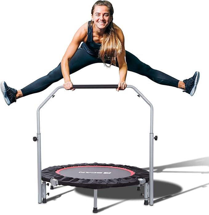 BCAN 40/48" Foldable Mini Trampoline Max Load 330lbs/440lbs