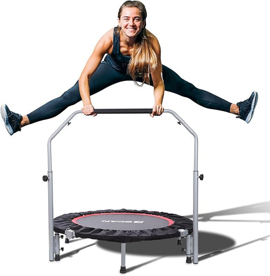 BCAN 40/48" Foldable Mini Trampoline Max Load 330lbs/440lbs