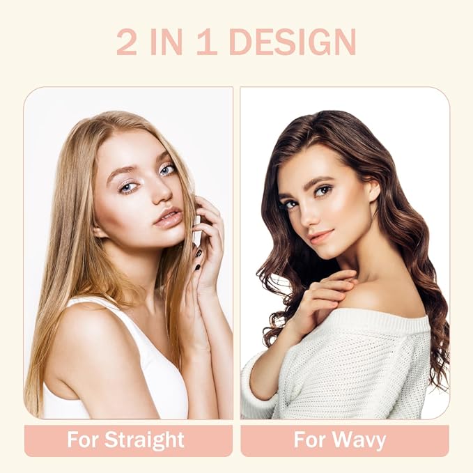 K&K Pro Thermal Brush Creates Blowout Look, 1 3/4 Inch Ionic Heated Round Comb Makes Hair Smoother, Dual Voltage, Thermal Round Brush Effortlessly Achieves Gorgeous Curls, 30S Fast Heating