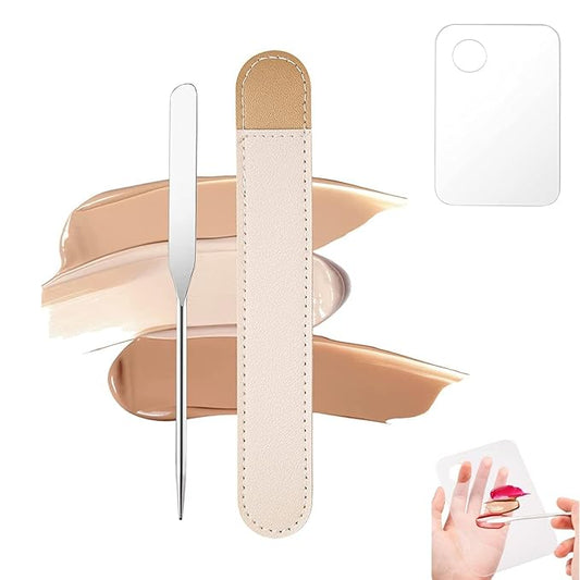 Foundation Spatula, 3-Pack Acrylic Nail Art Palette Oblique