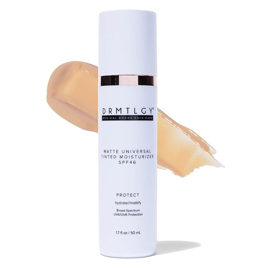 DRMTLGY Matte Universal Tinted Moisturizer with SPF 46. UVB Rays. 1.7 oz
