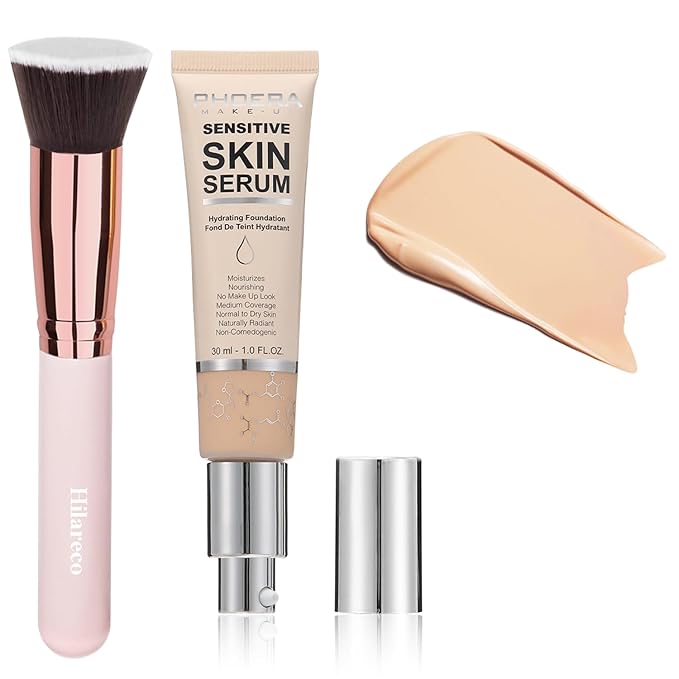 2024 New PHOERA Foundation Makeup for Mature Skin, (N02 Nude)