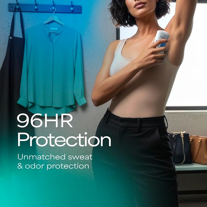 Degree Clinical Strength Antiperspirant Deodorant 96-Hour Sweat and Odor Protection Shower Clean Soft Solid 5x Types of Sweat 1.6 oz