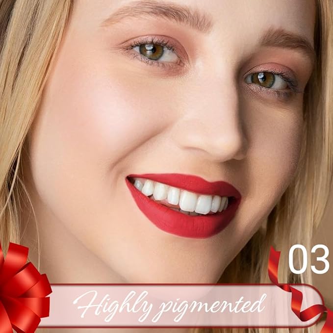 Cherry Red Crayon Matte Lipstick Lip Liner Pencil, Moisture Smooth Lipstick Pencil, With pencil sharpener Sharpenable Lip Pencil, Ultimate Lip Crayon for Women Smudgeproof Waterproof 03#