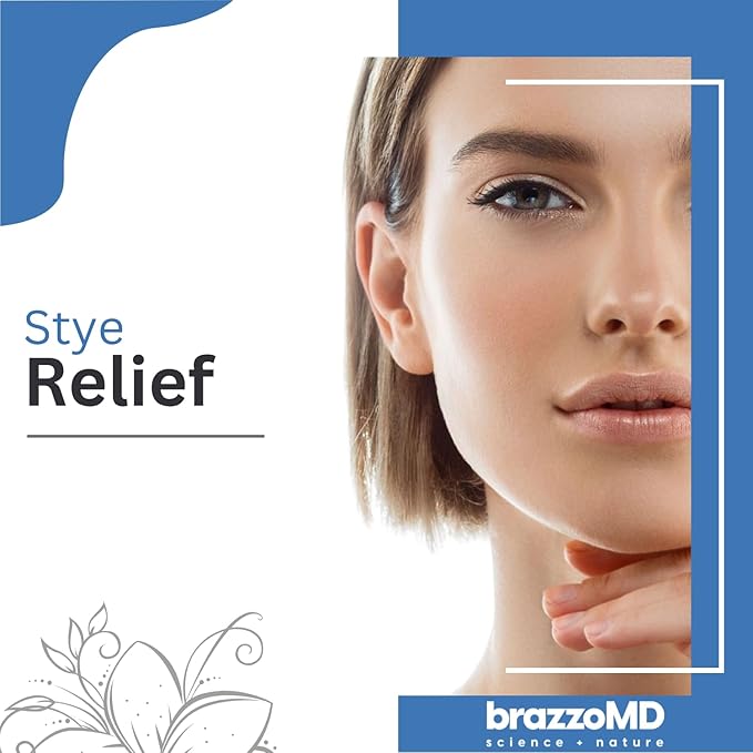 brazzoMD StyeRx Individual Eyelid and Lash Wipes for Stye Relief, Chalazions - Box of 60