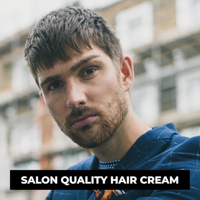 The London Grooming Company Hair Creme For Men | Medium All-Day Hold | Natural Finish | Easy to Wash Out | 1.7 Fl Oz (50ml)