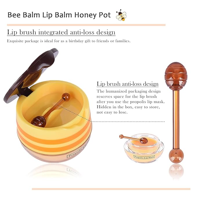 2PCS Bee Balm Lip Balm Honey