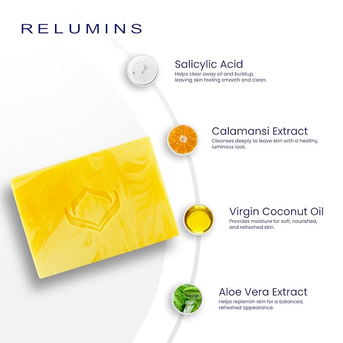 Relumins Authentic Professional Clear Soap with Calamansi & Salicylic Acid