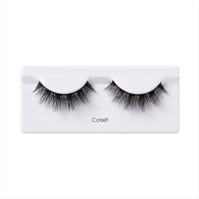 KISS Lash Couture Triple Push Up Collection, 3D Volume False Eyelashes with Triple Design Technology, Multi-Angles & Lengths, Cruelty-Free, Contact Lens Friendly, and Reusable, Style Corset, 1 Pair