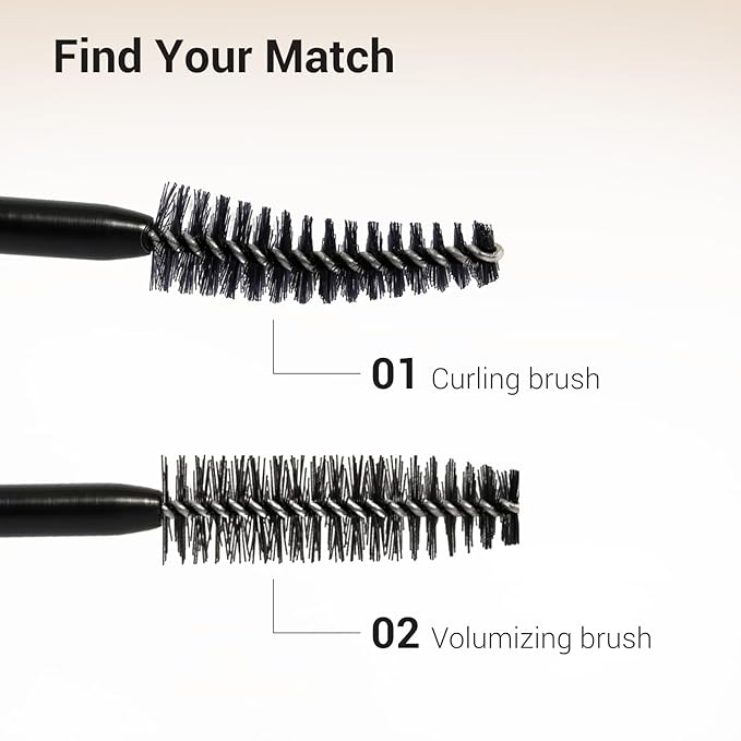 HEIMISH Dailism Smudge Stop Mascara, Curling & Lengthening, Long-lasting, Smudge-proof, Washable Cleansing Korean Mascara, 0.32oz/9g - Brown Curling