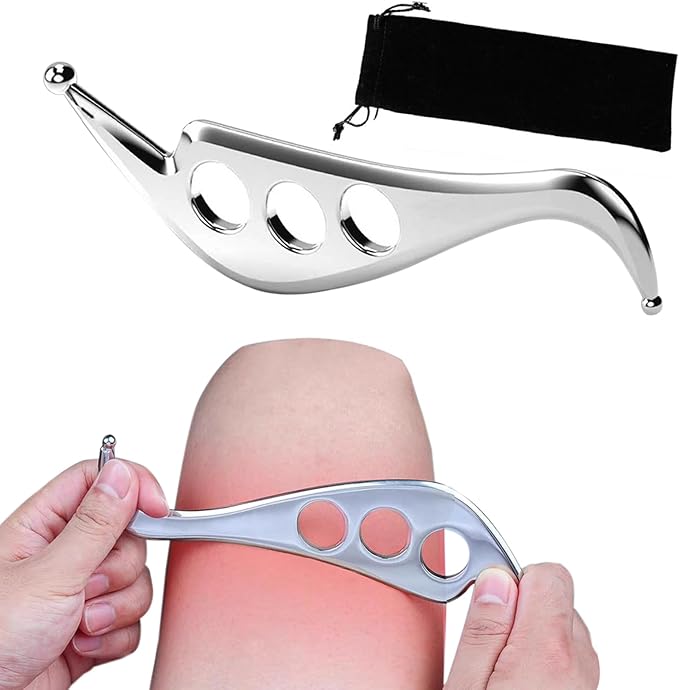 Stainless Steel Gua Sha Muscle Scraper Tool, Physical Tools, Guasha Massage Scraper, Skin Scraping Tool, Soft Tissue Massage Tool for Myofascial Release