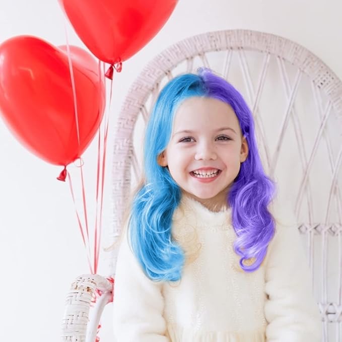 MSDADA Blue and Purple Hair