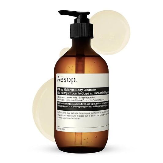 Aesop Citrus Melange Body Cleanser | Low-Foaming Shower Gel with Jasmine and Citrus Essential Oil Blend to Refresh & Hydrate Skin | 500 mL / 16.9 oz