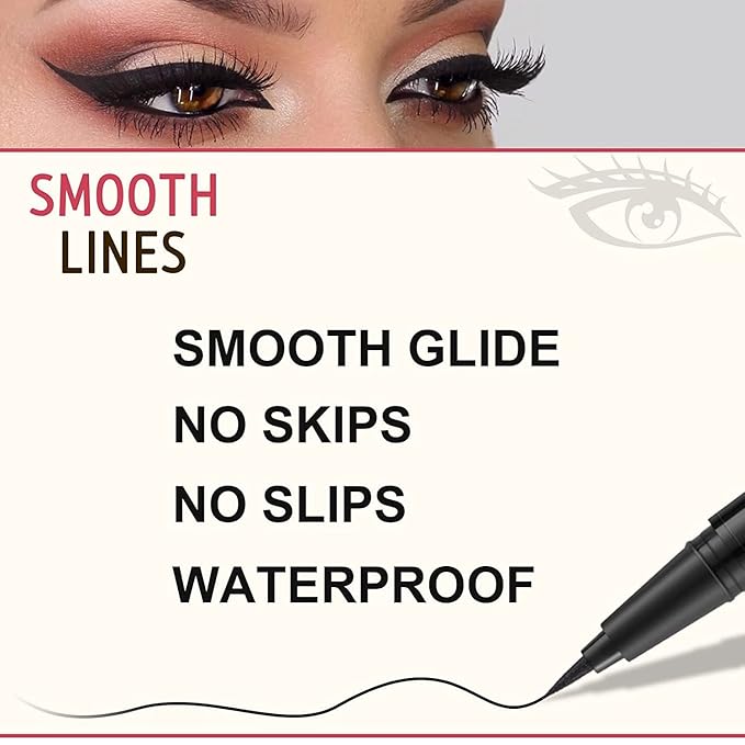 LAVONE Eyebrow Stamp Pencil Kit - Makeup Brow Stamp Trio with Waterproof Eyebrow Pencil, Eyeliner, Pomade, Dual-ended Brush - Caramel