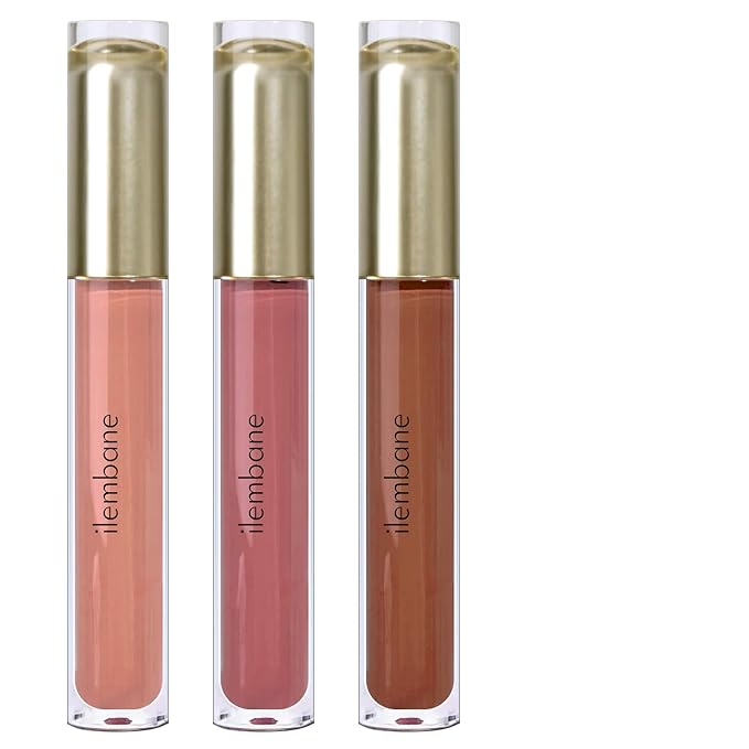ilembane 3-Pack Multicolor Matte Liquid Lipstick Set – Peach Pink, Nude Pink & Caramel – Long-Lasting, Smudge-Proof, Waterproof – High-Pigment, Transfer-Resistant Colors for All-Day Wear