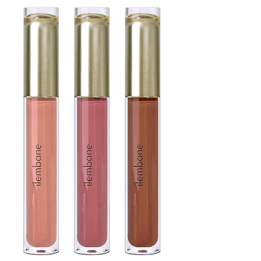 ilembane 3-Pack Multicolor Matte Liquid Lipstick Set – Peach Pink, Nude Pink & Caramel – Long-Lasting, Smudge-Proof, Waterproof – High-Pigment, Transfer-Resistant Colors for All-Day Wear