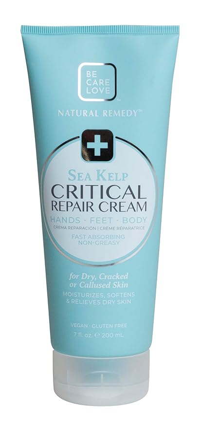 BCL Spa Critical Repair Cream with Organic Arnica Flower + Sea Kelp, intensely hydrating Argan Oil + Shea Butter to soothe + soften skin. 7 Fl Oz