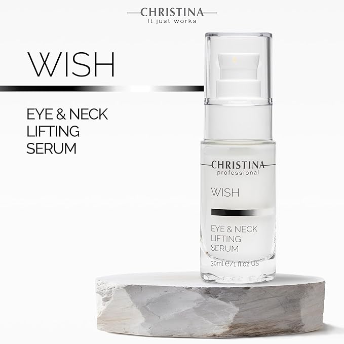 Christina - Eye & Neck Lifting Serum – Instant Firming & Wrinkle Filler – Reduces Puffiness, Dark Circles & Deep Wrinkles – Tightens & Lifts for Youthful Skin – Anti-Aging Face & Neck Care – 30ml
