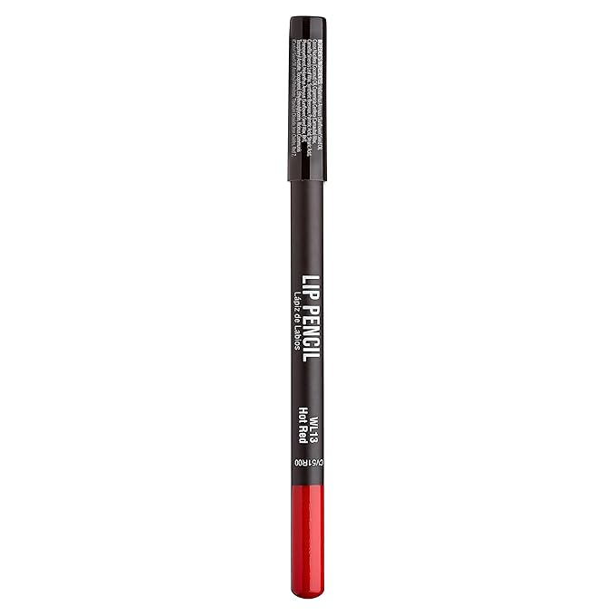 KISS New York Professional Slim Lip Pencil, Creamy Soft Lip Liner, Smooth Long-Lasting Rich Lip Color, Natural Lip Makeup, Water-Resistant Lip Crayon (Hot Red)