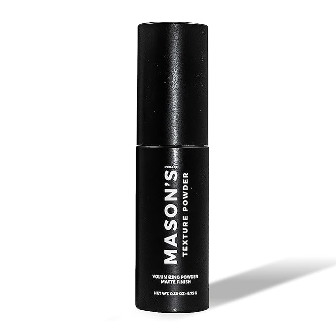 Mason's Non-Sticky Lightweight Strong-Hold Texture Powder for Men, (Citrus Scent, Matte, Finish) 0.30 Oz / 8.75 Gr