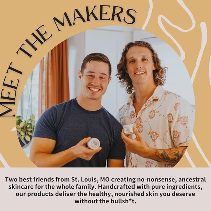 All Natural Whipped Tallow Balm – 100% Grass-Fed Beef Tallow, Organic Ingredients, Handmade Face + Body Moisturizer & Lotion for sensitive skin – 2 FL. OZ. (Fragrance-Free)