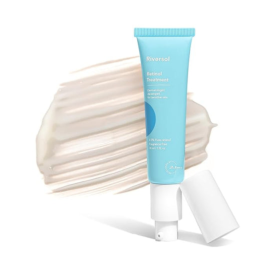 Riversol Retinol Night Cream | Gentle 0.5% Retinol for Face & Eye Area | Anti-Aging Treatment for Fine Lines & Wrinkles | Developed for Sensitive Skin