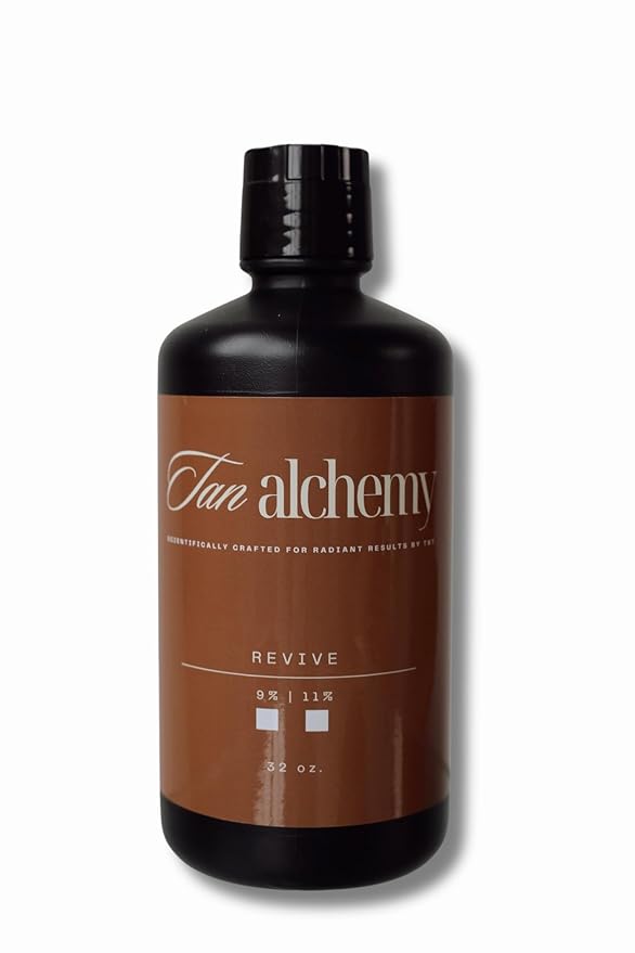 Tampa Bay Tan, Tan Alchemy, Revive Anti-Aging 11% Med-Dark DHA Sunless Airbrush Spray Tanning Solution (32 oz)