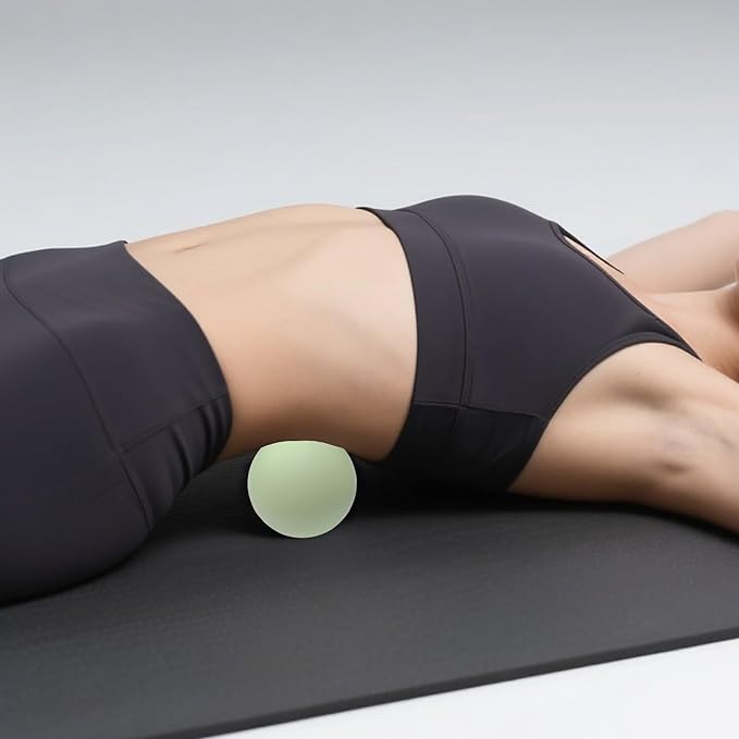 2PCS Firm Massage Lacrosse Balls for Myofascial Release, Muscle Knots, Trigger Point Therapy, Yoga Deep Tissue Massage, Foot Plantar Fasciitis, Muscle Soreness Massager Ball