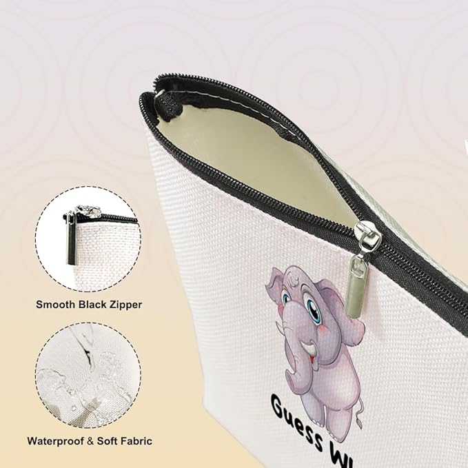 VICBOU Funny Elephants Makeup Bag Elephant Gifts for Women Elephant Supplies Accessories Cute Cosmetic Bag for Girls Daughter Animal Lovers Sister Best Friends Friendship Christmas Birthday Gifts