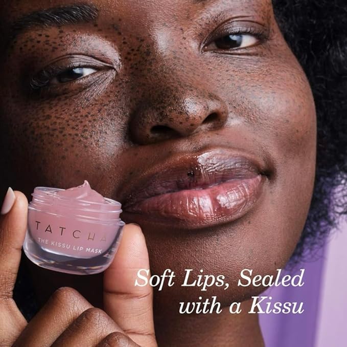 Tatcha Kissu Lip Mask | Overnight Lip Mask, Visibly Plumps and Softens for Lush Lips, 9.0 G | 0.32 oz