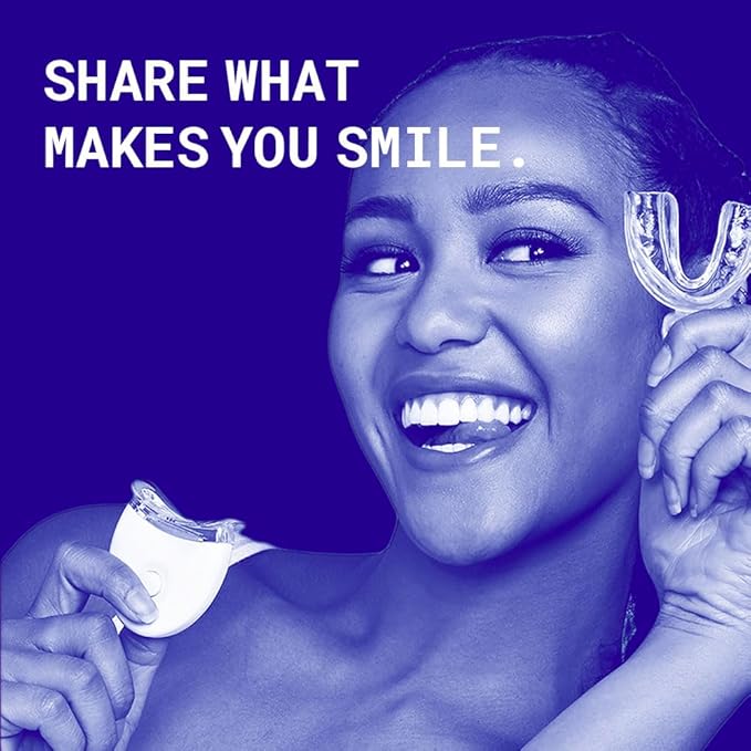 Active Wow 24k White Premium Teeth Whitening Kit - LED Light, Fluoride Free - Mint Flavor, 30 Treatments