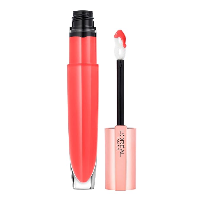 L'Oreal Paris Glow Paradise Hydrating Tinted Lip Balm-in-Gloss with Pomegranate Extract & Hyaluronic Acid, Ultra-Gentle, Non-Sticky Formula, Angelic Daydream, 0.23 fl oz