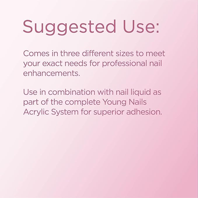Young Nails Acrylic Cover Powder - Self-Leveling Acrylic Nail Powder, Clear Nude Pink White Acrylic Powder for Nail Extenstion, Professional Grade, Superior Adhesion, Color - Cherry Blossom, 660g